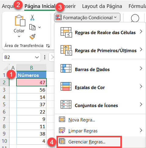 formata condicional varias linhas 8