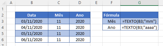 funcao text para mes ano