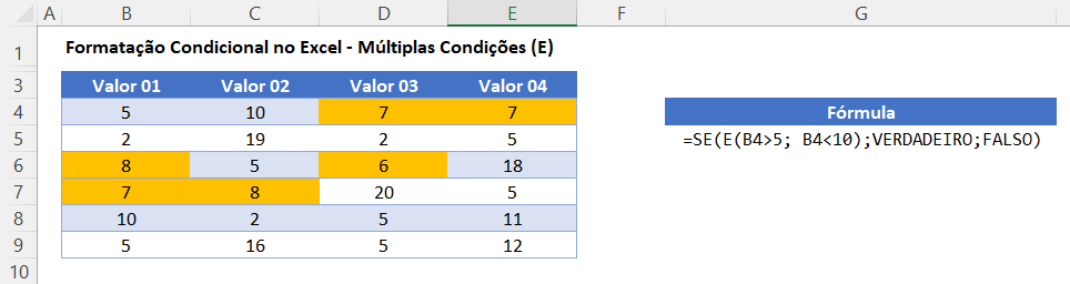 multiplas condicoes e 1