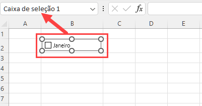 renomeando caixa seleção