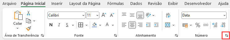 selecione menu formatar numero