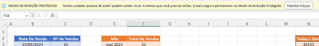 tenha cuidado anexos excel