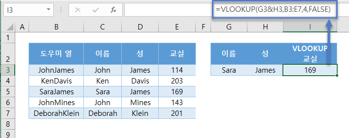 vlookup concatenate 결과