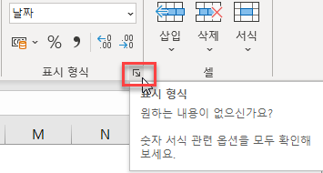 날짜를텍스트로변환 표시형식