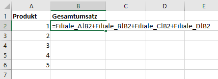 3D Zellbezuege durch addition aufsummieren