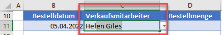 Automatisches Ergaenzen mit Datenueberpruefung Excel