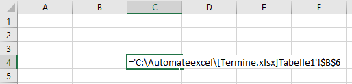 Externe Zellbezuege in Excel Quellmappe geschlossen