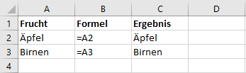 Relative Zellbezuege in Excel verwenden