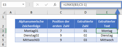 Textteil aus Zeichenfolge extrahieren