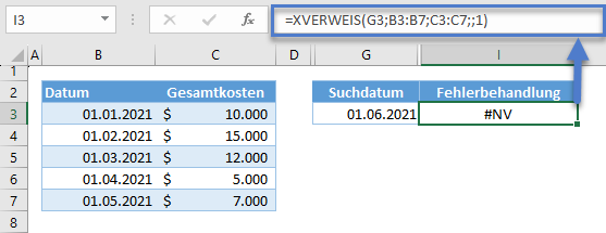 XVERWEIS funktioniert nicht Grund keine ungefaehre Uebereinstimmung Vergleichsmodus plus 1