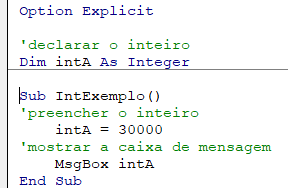 declarar int modulo