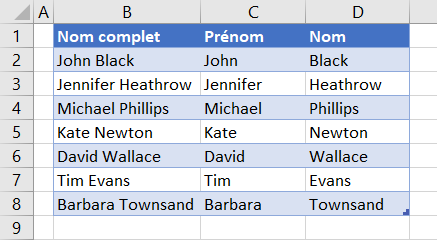 excel diviser cellules presentation