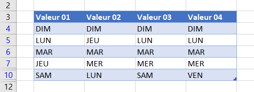 excel filtrer valeurs doubles jours filtres