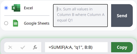 excel formula generator