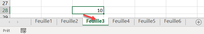 excel plusieurs feuilles cellule feuille3