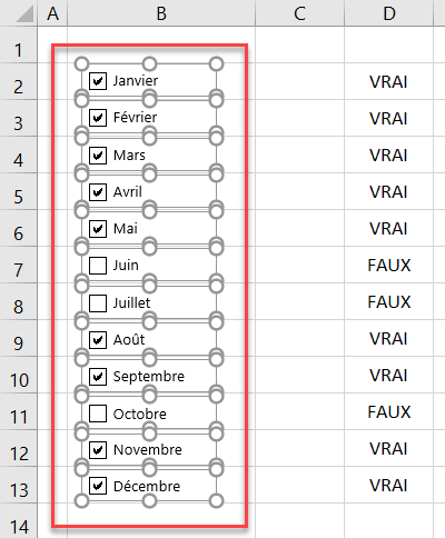 excel supprimer case plusieurs avant