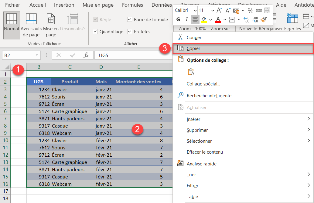 excel transposer tableau copier