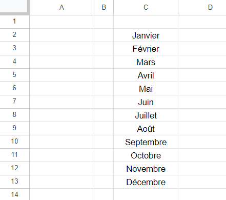 google sheets supprimer case apres