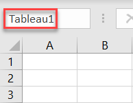 raccourcis excel aller vers tableau1