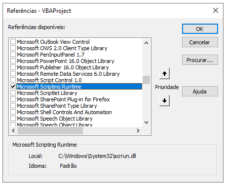 referencia scripting runtime