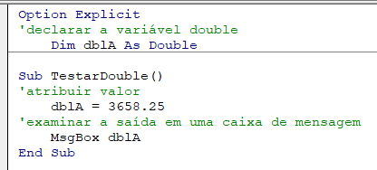 teste variavel double nivel modulo