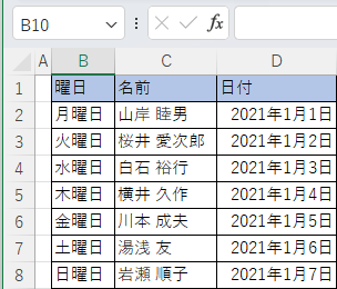 セル 大きく フィット すべて