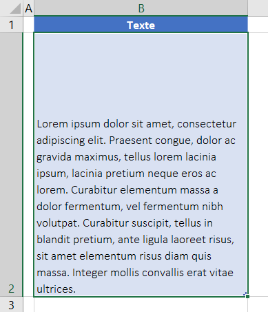 excel interligne avant