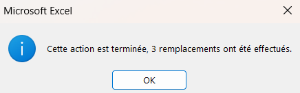 excel remplacer remplacements