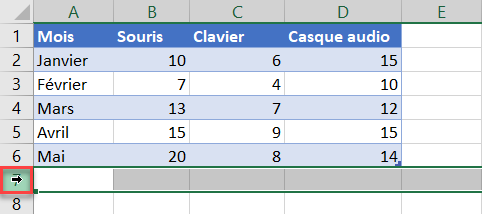 excel supprimer lignes colonnes selectionner lignes