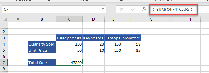 formulas array formula