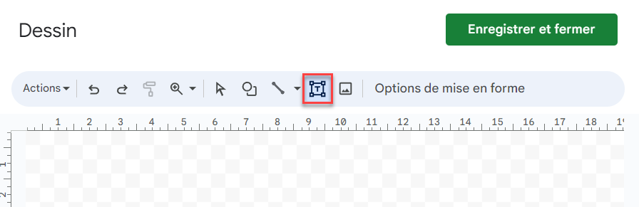 google sheets interligne zone texte