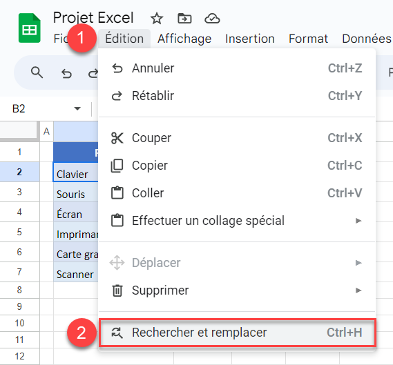 google sheets rechercher feuilles recherche