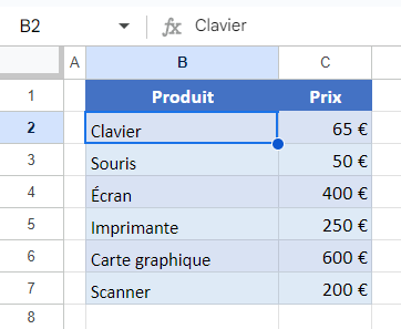 google sheets rechercher feuilles resultat2