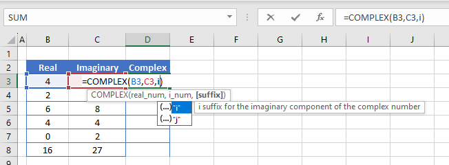 imaginary math complex formula