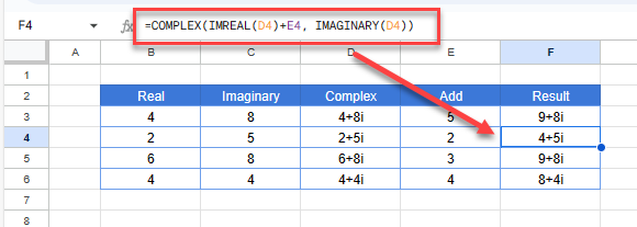 math complex real imaginary