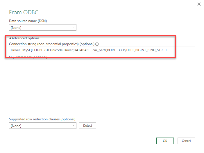 mysql connection string