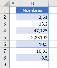 excel retirer decimale initial