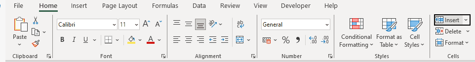 ribbon move left through groups