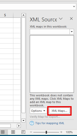 RSS XML maps button