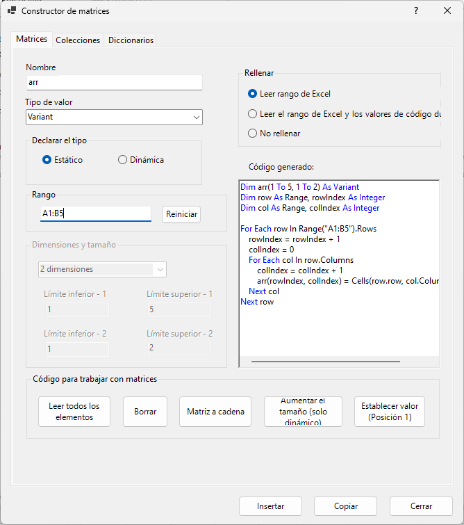array builder