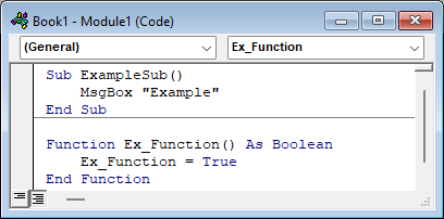 example procedures