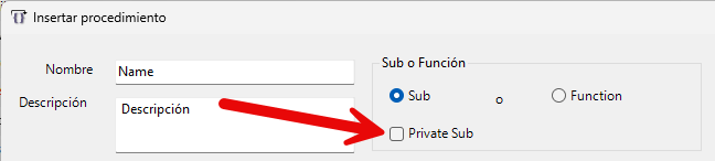 vba code module