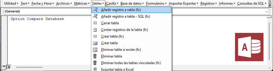 access vba code library