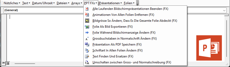 vba powerpoint code library