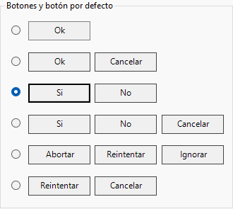 vba messagebox builder options
