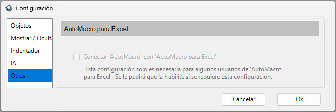 automacro settings