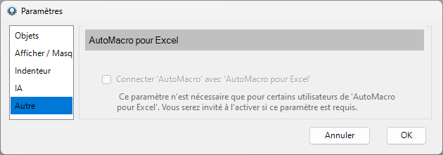 automacro settings
