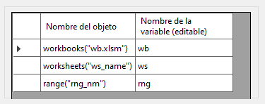 settings rename variables