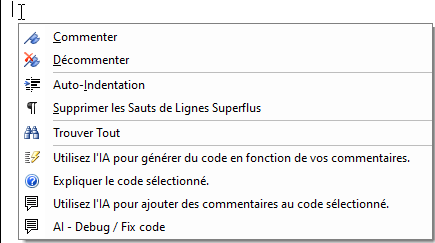 right click vba tools
