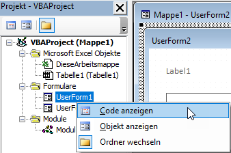 vba view userform code